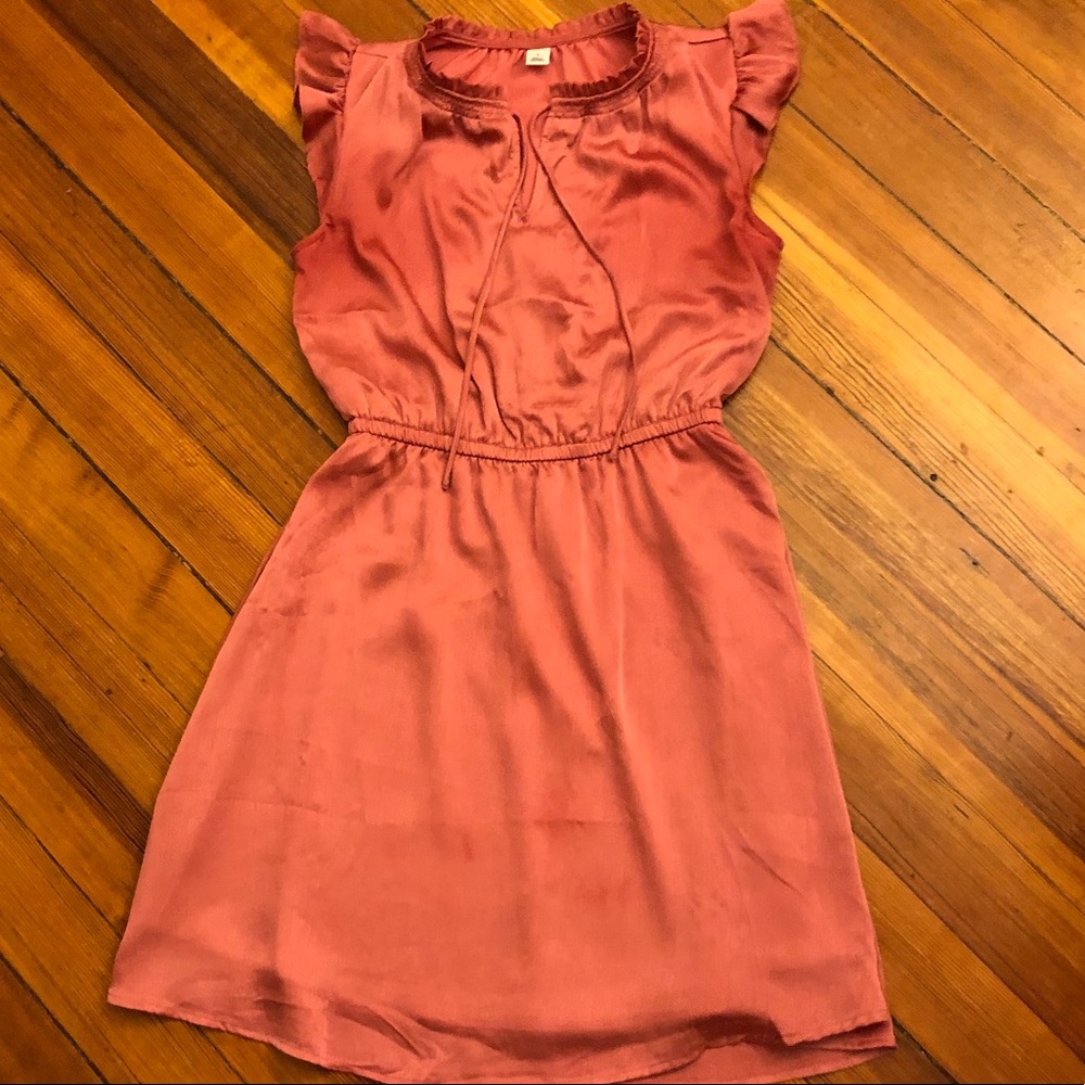Old Navy Pink Silk Dress